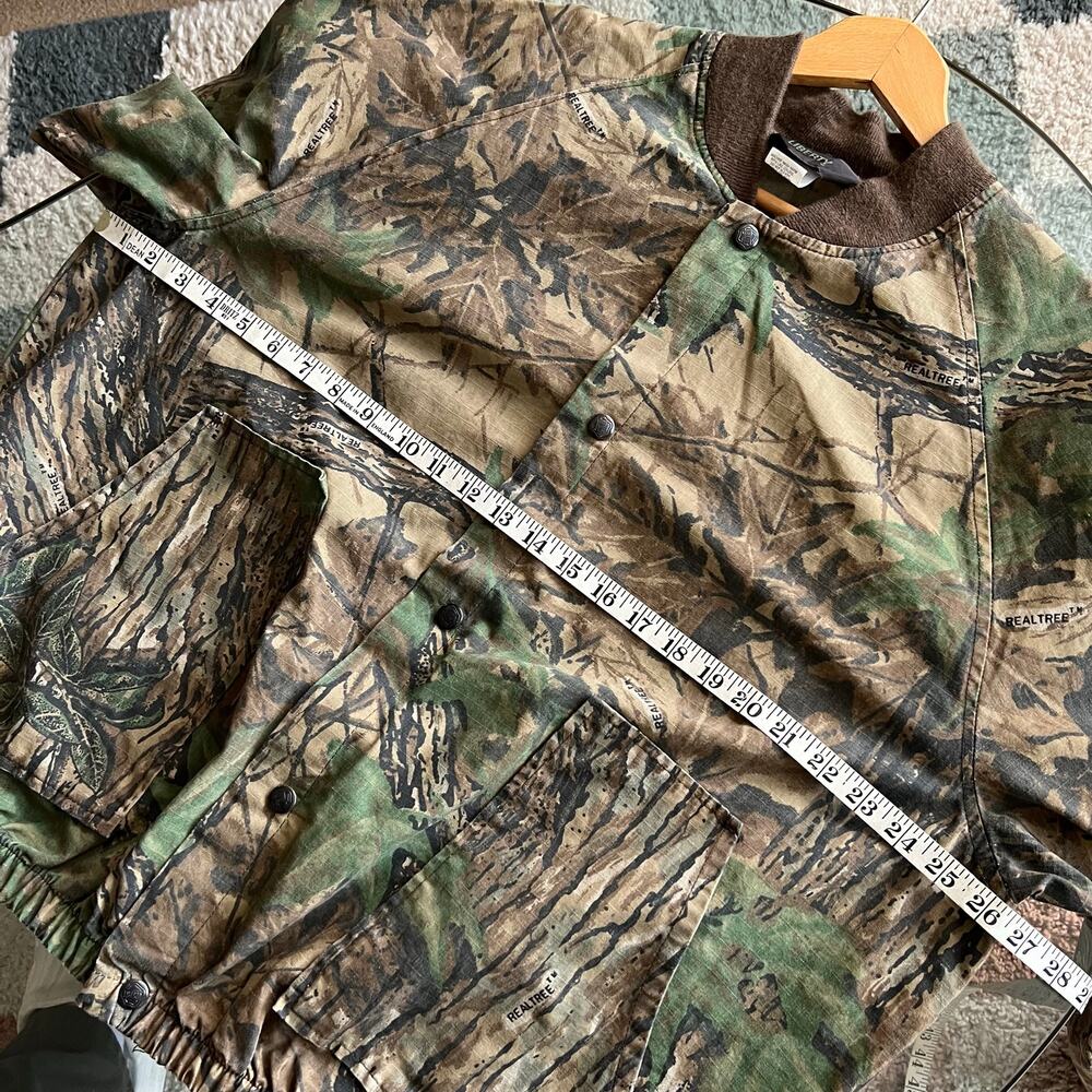 1990s Liberty Realtree Camo Bomber Jacket | Made in USA | Size XL - Picture 9 of 11